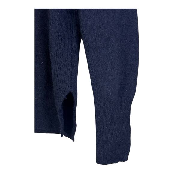 Magaschoni Solid Crew Neck Cashmere Pullover Sweater Women’s Medium Black - Picture 2 of 11